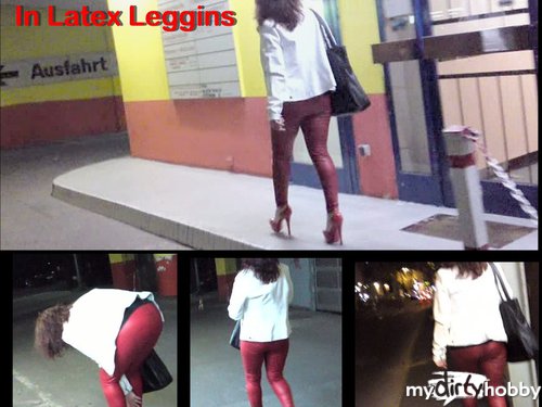 nylonwife - zum sexshop in Latex leggins und Stripper Heels