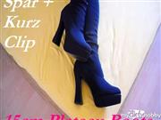ladygaga-heels – 15cm hohe Plateau Stiefel