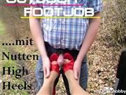 ladygaga-heels – Kurzclip – Outdoor Footjob mit Heels