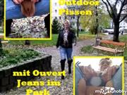 kaetzchen75 – KRASS!!! Ouvert Jeans Outdoor Pissen im Park