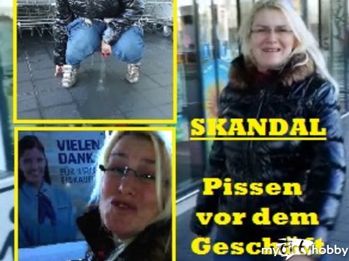 kaetzchen75 - SKANDAL VIDEO Pissen vor dem Geschäft