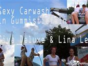 LinaLenz – Sexy Carwash in Gummistiefeln