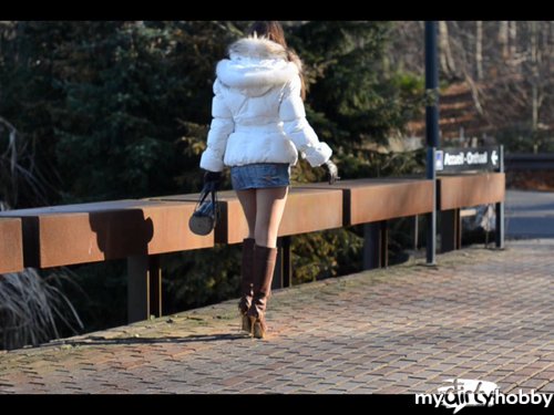 julieskyhigh - walking in gianmarco lorenzi 16cm metal heel boots & miniskirt