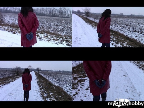 bondageangel - With handcuffs on a dirt road
