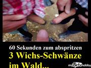 schwanzspiel – 3 Mega Schwänze im Wald