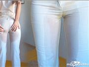 RinaDi – Wetting White Pants