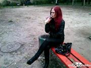 RussianBeauty – i drink 2 bottle of pee at he park with a lot of peoples around