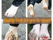 LadyKarame – Muddy feet for you to clean!