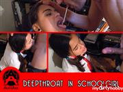 Alice-Axx – Deepthroat in schoolgirl