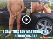 EngelRanya – Ich sah diesen Kerl hinter seinem Wagen masturbieren und ging zu ihm vorwärts
