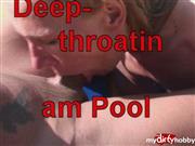 BarbaraBach – Deepthroating am Pool!