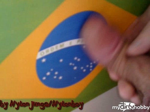nylonjunge - **FAN Wunsch** - Brasilien: Flagge bespritzen