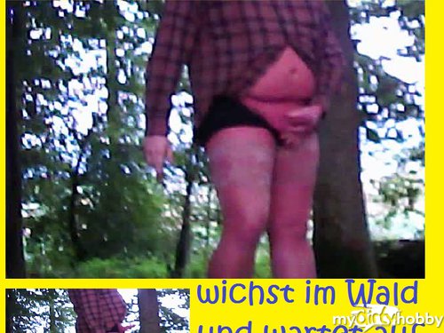 schwanzspiel - Wald Schwuchtel - Nylonschwanz wichst....