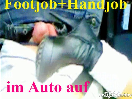 ladygaga-heels - Footjob + Handjob auf der A45