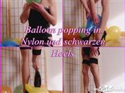 hot-nicole – Balloon popping – In Nylon und Heels