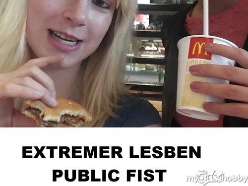 Anni-Trinity - Lesben Fist im Burgerladen !