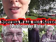CherieNoir – Public: Sperma-Walk mit Rotze an der Alster!