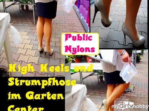 ladygaga-heels - PUBLIC - High Heels Walk im Garten Center