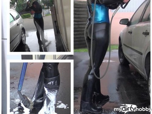 Darkbaby83 - Reitstiefel und Latex Carwash