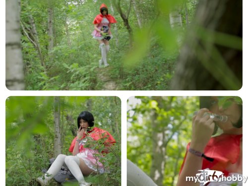 Miss-Doertie - Deluxxe Film: Rotkäppchen im Wald beim wichsen bespannert