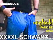 publicBULGE – XXXXL SCHWANZ PARK BEULEN SHOW