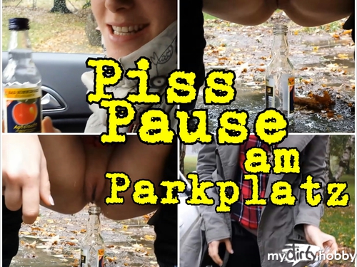 Lara-CumKitten - Piss-Pause am Parkplatz