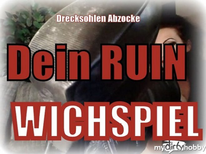 LadyGinaBlue - Wichsspiel ! Dein Ruin - Drecksohlen Abzocke