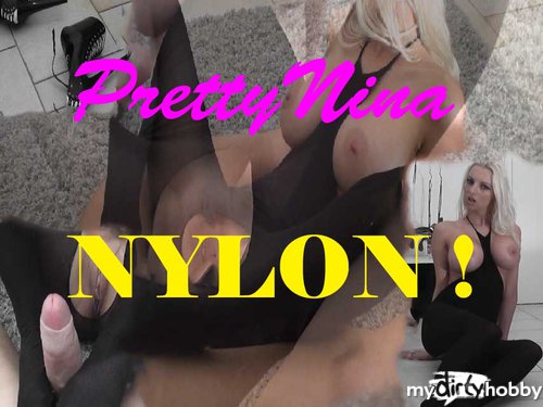 PrettyNina - Nylonfüßchen wixxen deinen Schwanz+Dirty Talk