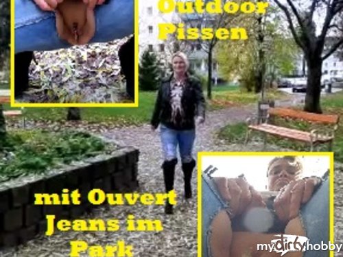kaetzchen75 - KRASS!!! Ouvert Jeans Outdoor Pissen im Park