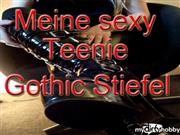 Fetisch-Studentin-Kare – Meine sexy Teenie Gothic Stiefel