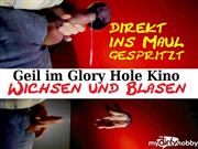 schwanzspiel – Glory Hole Kino – Maul vollgespritzt