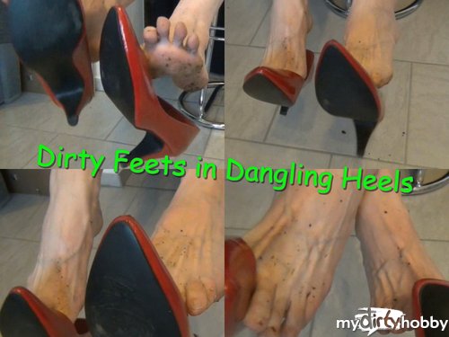 Hot--Milf - Dirty Feets in Dangling Heels