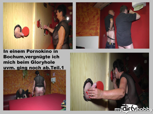 Reifebifrau - Schwänze an Gloryhole Wand Geblasen