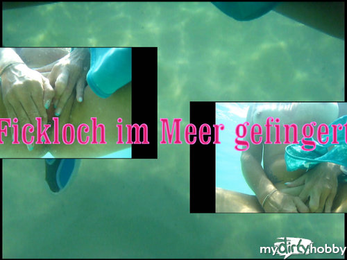 fickgeiles-ferkel - Fickloch im Meer gefingert