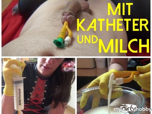 Darkbaby83 in Blasenspülung mit KATHETER und MILCH
