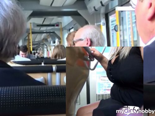 Miss-Busty-MilF - Public Strassenbahn Handjob -----