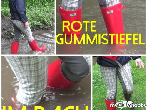 Darkbaby83 - Rote Gummistiefel im Bach