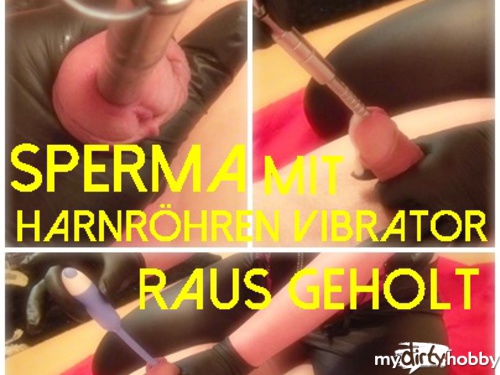 Darkbaby83 - Sperma mit Harnröhren Vibrator raus geholt