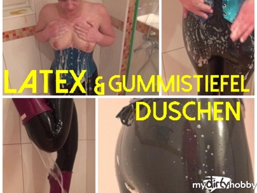 Darkbaby83 - LATEX & GUMMISTIEFEL Duschen