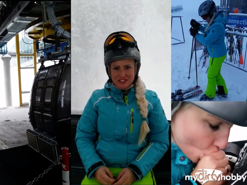 Fitness-Maus - Skischüler in der Gondel abgemolken!