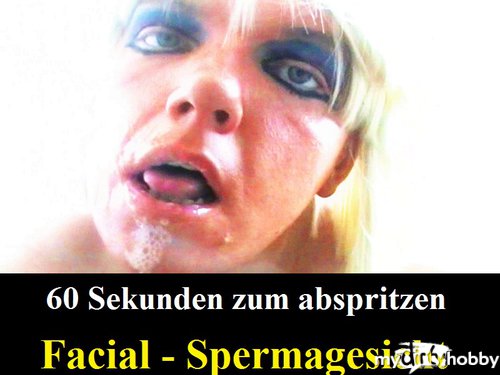 schwanzspiel - Facial - Gesichtsbesamung - Sperma