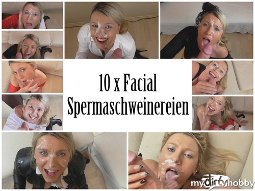 Daynia - 10 x Spermaschweinereien (Facials)