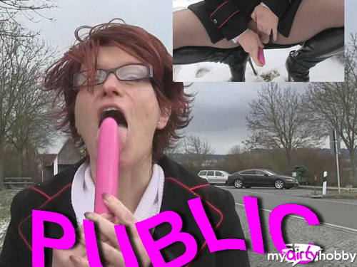 Popp-Sylvie - Knallhart - Dildofuck in Public