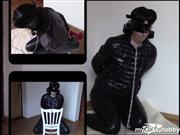 bondageangel – Chained and handcuffed in shiny jacket