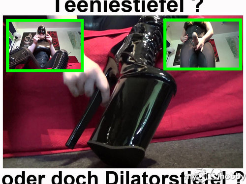 Fetisch-Studentin-Kare - Teeniestiefel oder doch Dilatorstiefel?