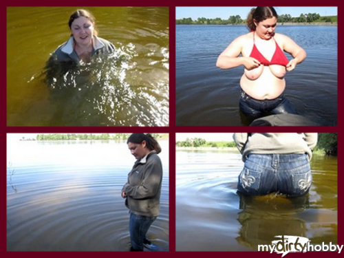 Snejka - wetting the clothes in the river