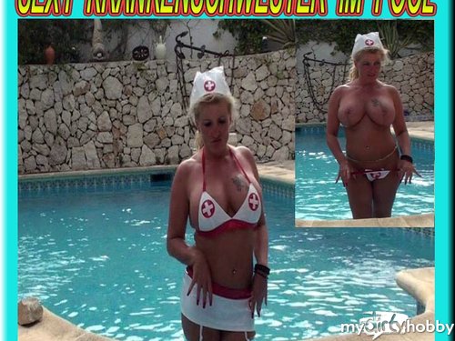 Bitch-Sheila - Sexy Krankenschwester im Pool