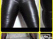 bondageangel – Peeing in tight leather leggings II.
