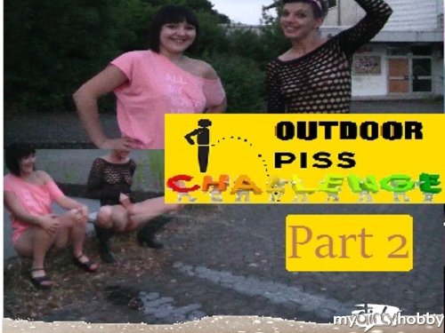 HornyRoxy in Outdoor Piss Challenge Part 2
