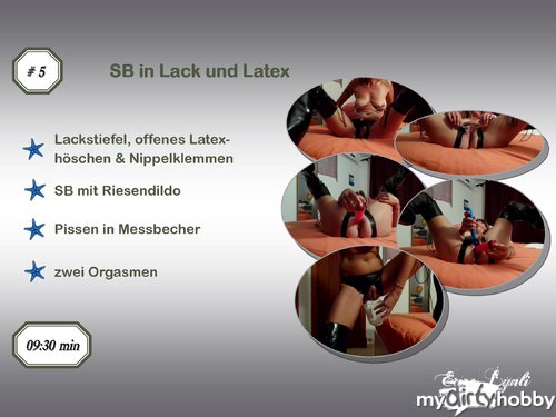 lynli - Lackstiefel, Latexslip und pissen